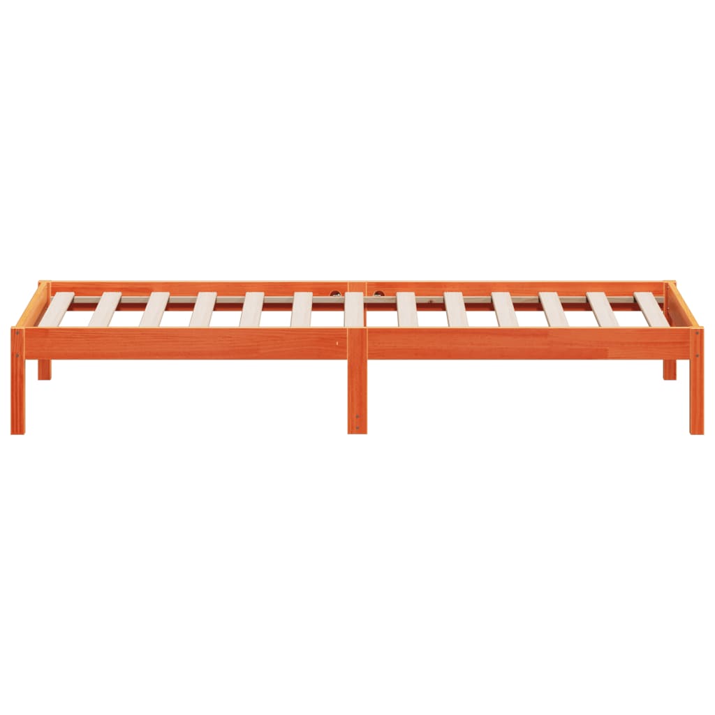 Slaapbank zonder matras 80x200 cm massief grenenhout wasbruin is nu te koop bij PeponiXL, paradijselijk wonen!