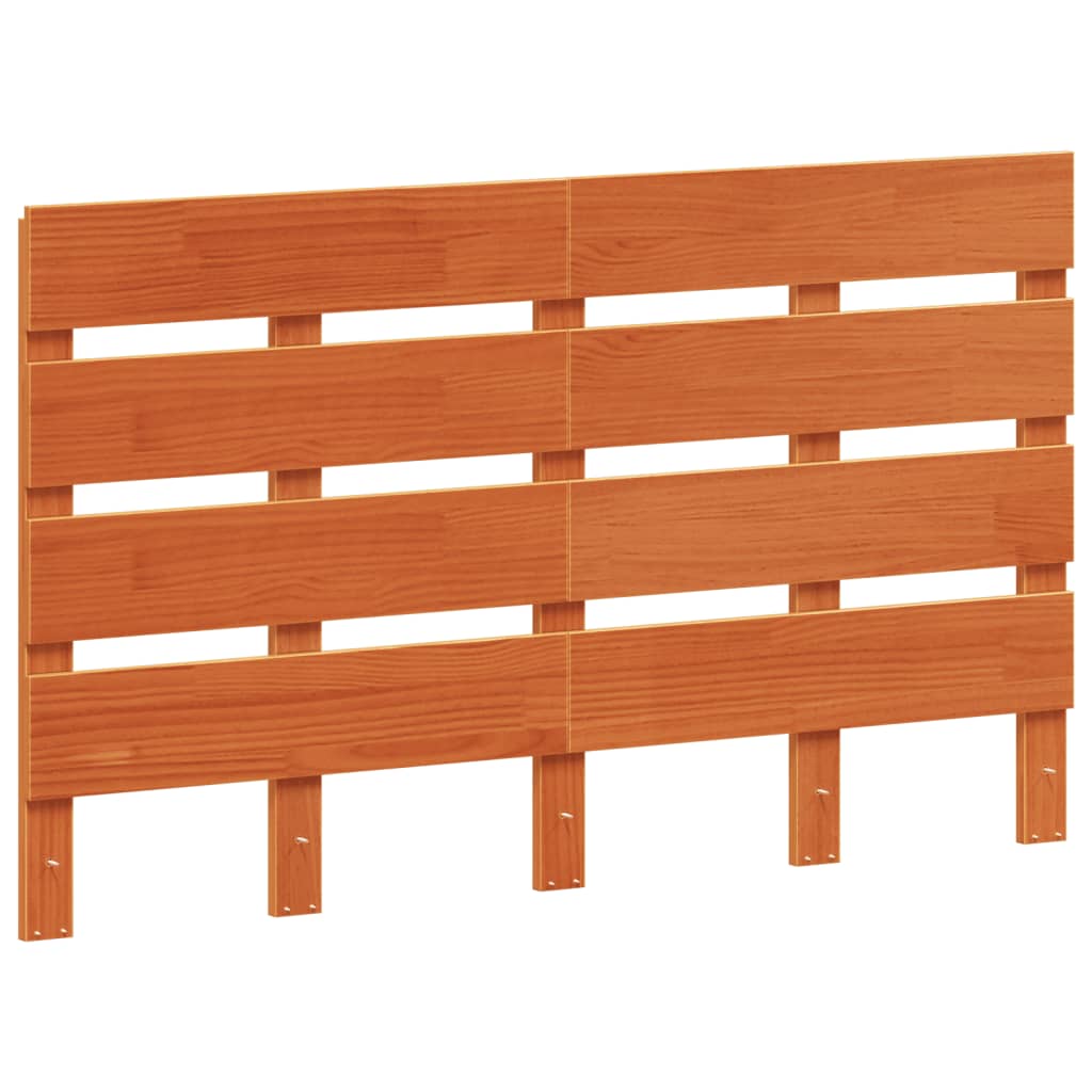 Hoofdbord 120 cm massief grenenhout wasbruin is nu te koop bij PeponiXL, paradijselijk wonen!