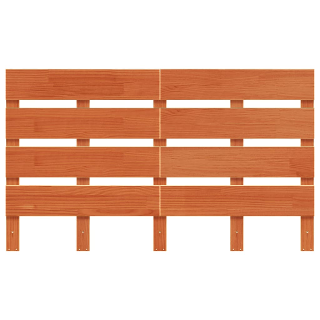 Hoofdbord 120 cm massief grenenhout wasbruin is nu te koop bij PeponiXL, paradijselijk wonen!