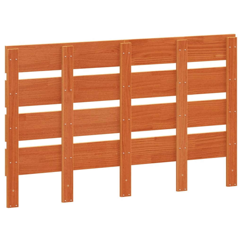 Hoofdbord 120 cm massief grenenhout wasbruin is nu te koop bij PeponiXL, paradijselijk wonen!