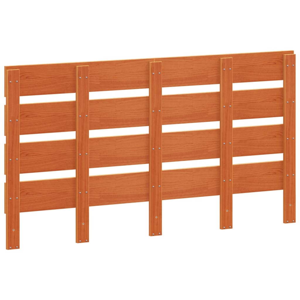 Hoofdbord 150 cm massief grenenhout wasbruin is nu te koop bij PeponiXL, paradijselijk wonen!