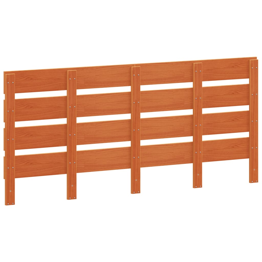 Hoofdbord 180 cm massief grenenhout wasbruin is nu te koop bij PeponiXL, paradijselijk wonen!
