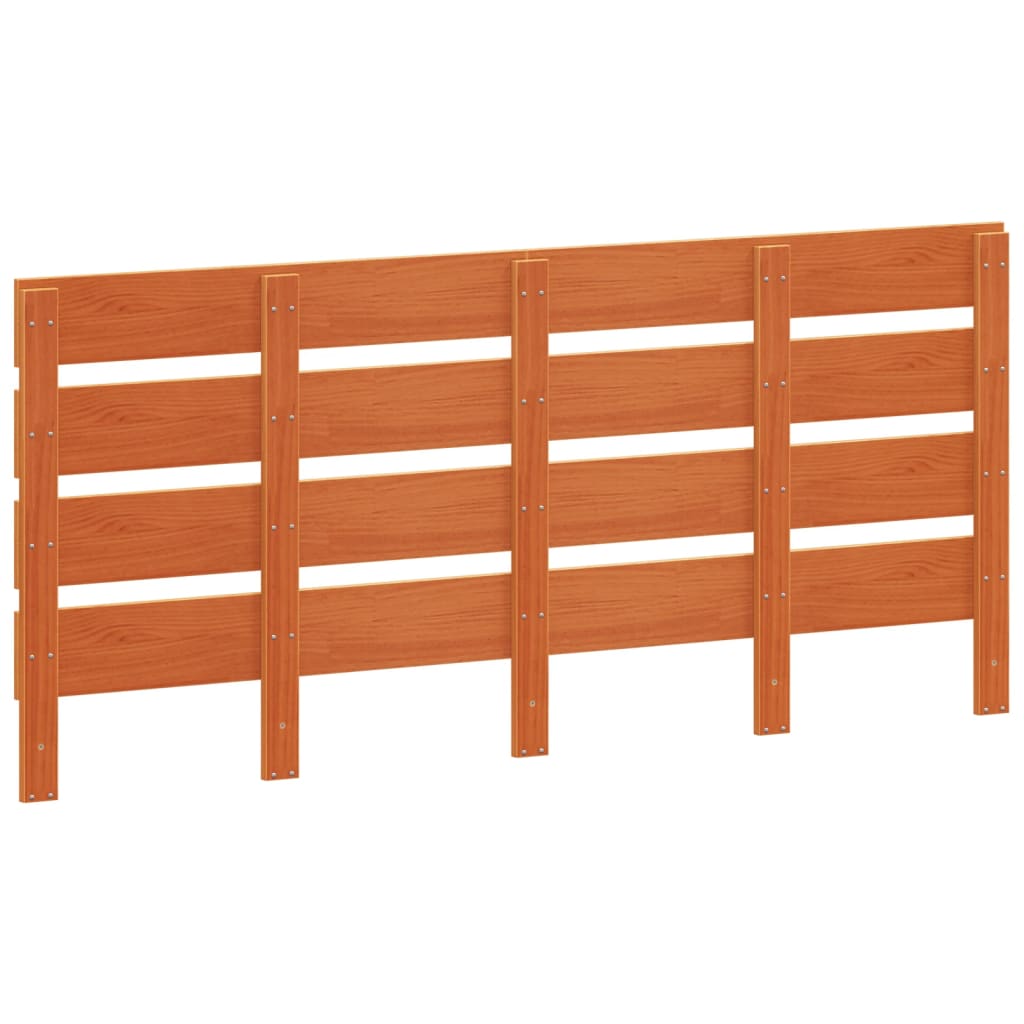 Hoofdbord 135 cm massief grenenhout wasbruin is nu te koop bij PeponiXL, paradijselijk wonen!