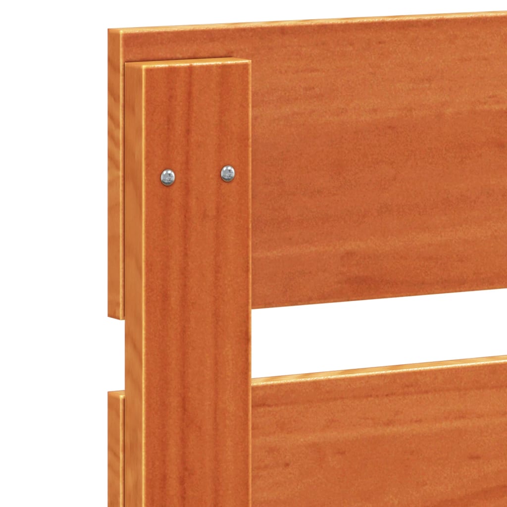 Hoofdbord 135 cm massief grenenhout wasbruin is nu te koop bij PeponiXL, paradijselijk wonen!