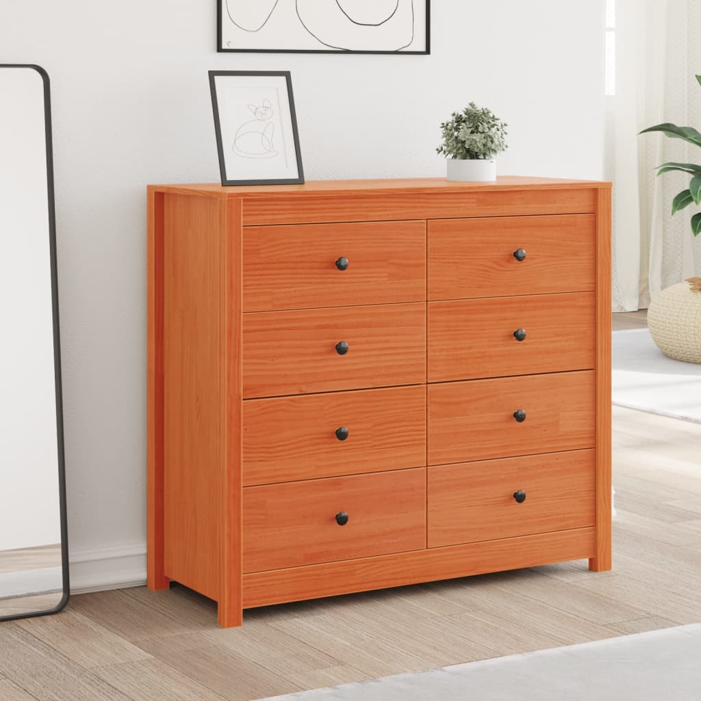 Dressoir 100x40x90 cm massief grenenhout wasbruin is nu te koop bij PeponiXL, paradijselijk wonen!