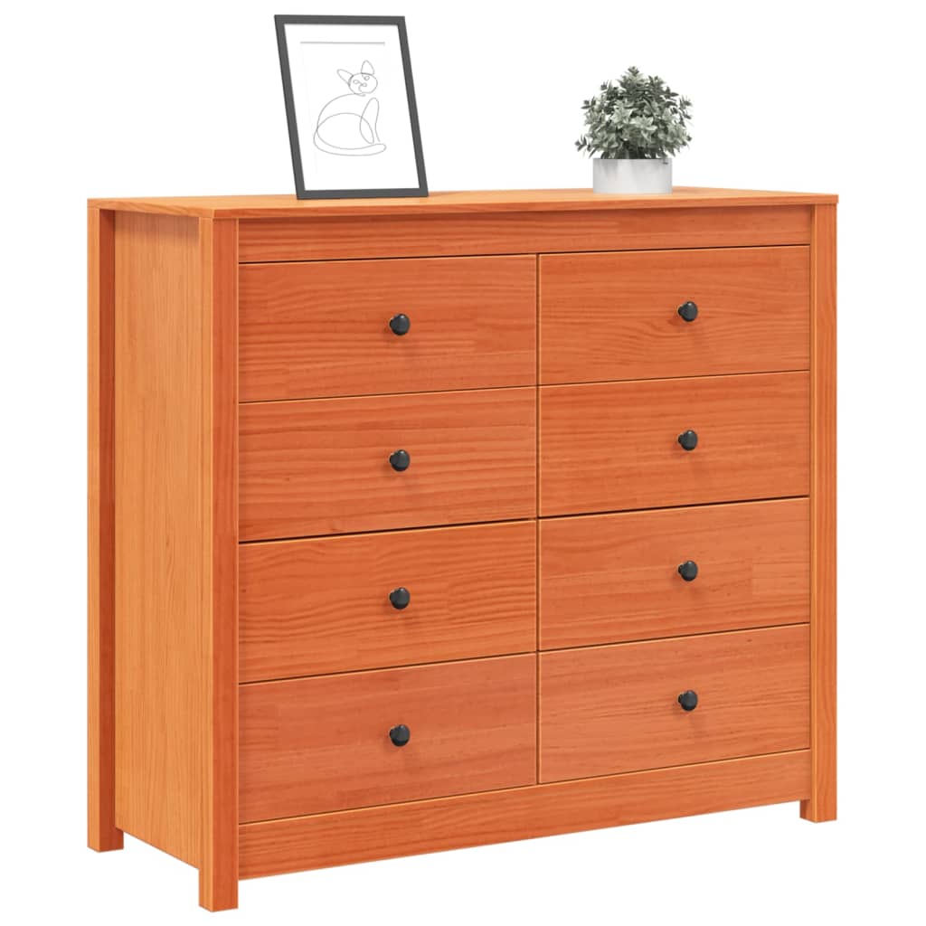 Dressoir 100x40x90 cm massief grenenhout wasbruin is nu te koop bij PeponiXL, paradijselijk wonen!