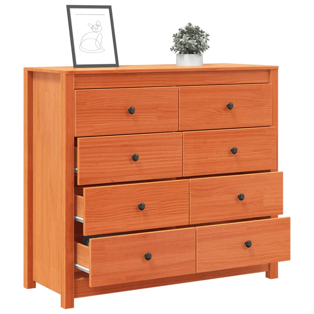 Dressoir 100x40x90 cm massief grenenhout wasbruin is nu te koop bij PeponiXL, paradijselijk wonen!