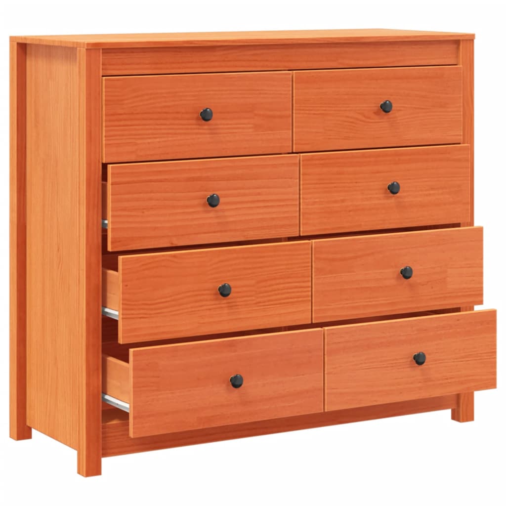 Dressoir 100x40x90 cm massief grenenhout wasbruin is nu te koop bij PeponiXL, paradijselijk wonen!