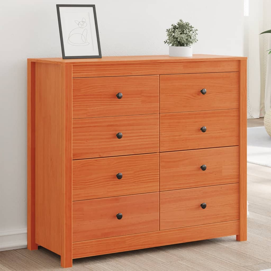 Dressoir 100x40x90 cm massief grenenhout wasbruin is nu te koop bij PeponiXL, paradijselijk wonen!