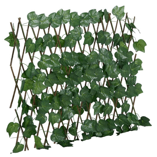 Kunstplant druivenblad op latwerk uittrekbaar 190x60 cm groen is nu te koop bij PeponiXL, paradijselijk wonen!