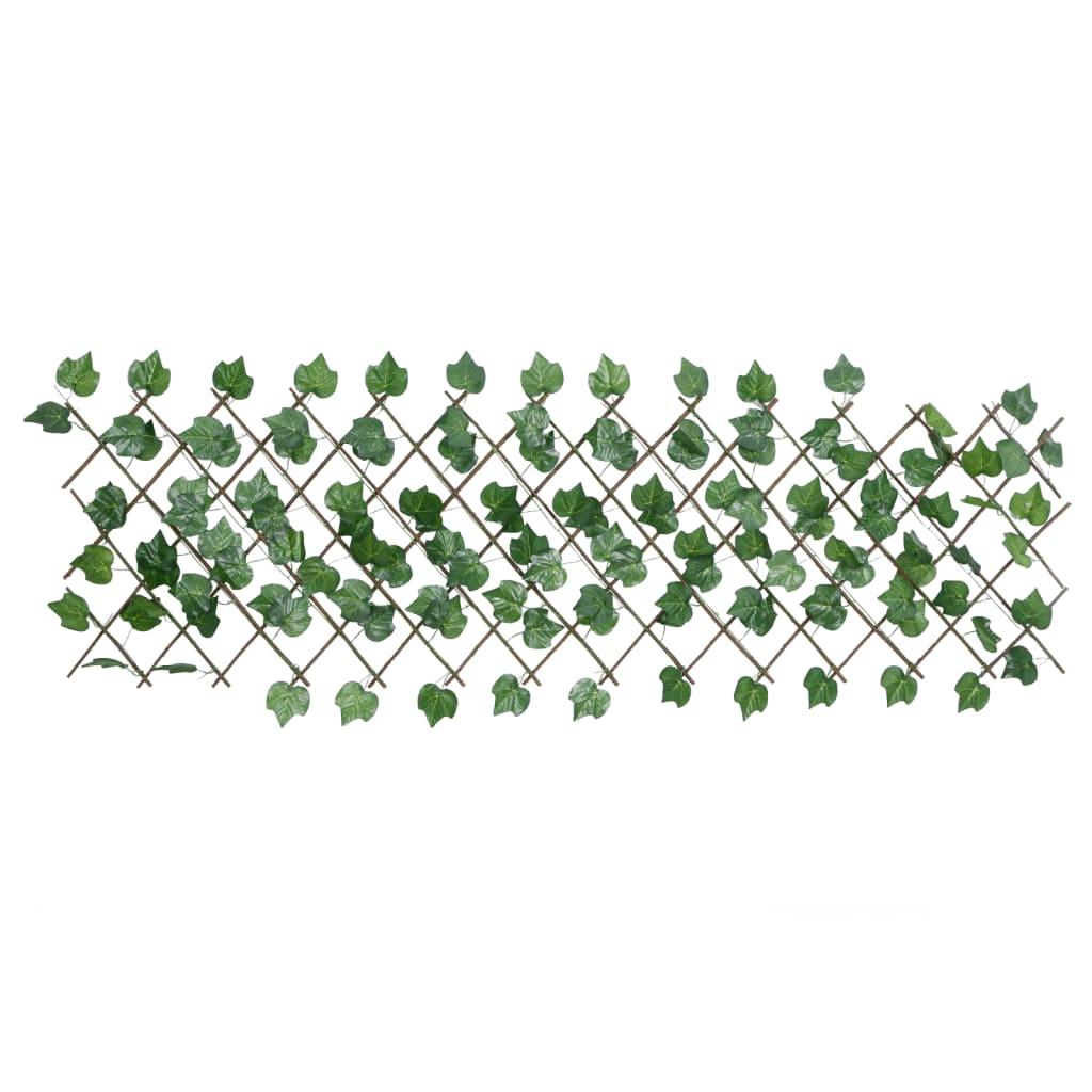 Kunstplant druivenblad op latwerk uittrekbaar 190x60 cm groen is nu te koop bij PeponiXL, paradijselijk wonen!