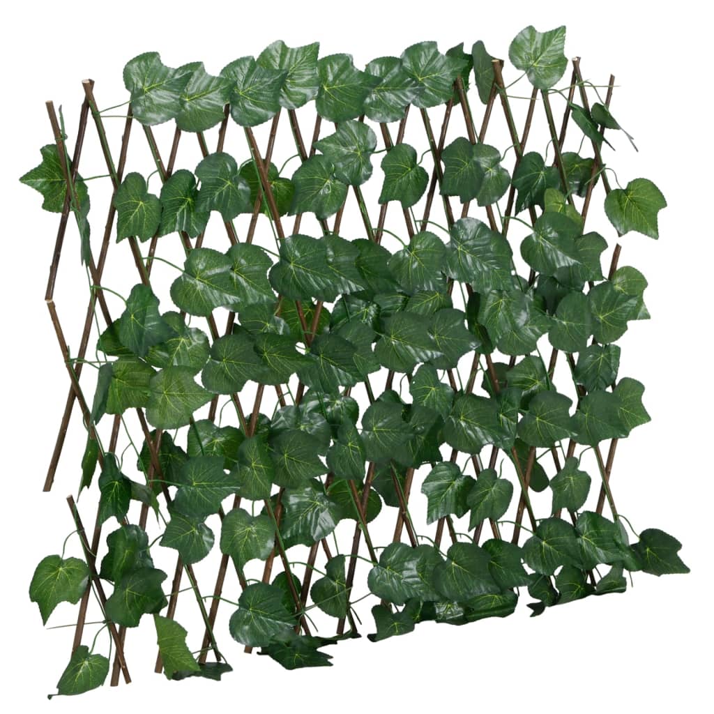 Kunstplant druivenblad op latwerk uittrekbaar 190x60 cm groen is nu te koop bij PeponiXL, paradijselijk wonen!