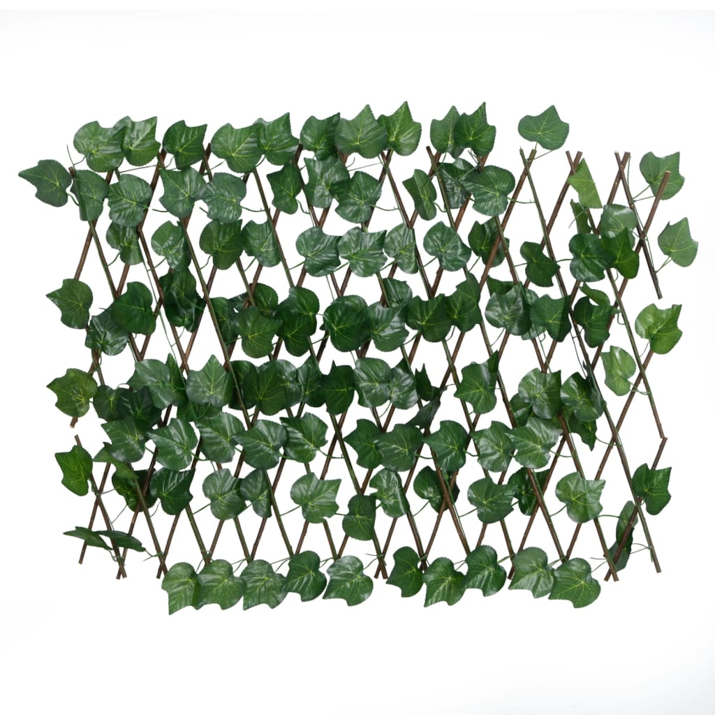 Kunstplant druivenblad op latwerk uittrekbaar 190x60 cm groen is nu te koop bij PeponiXL, paradijselijk wonen!
