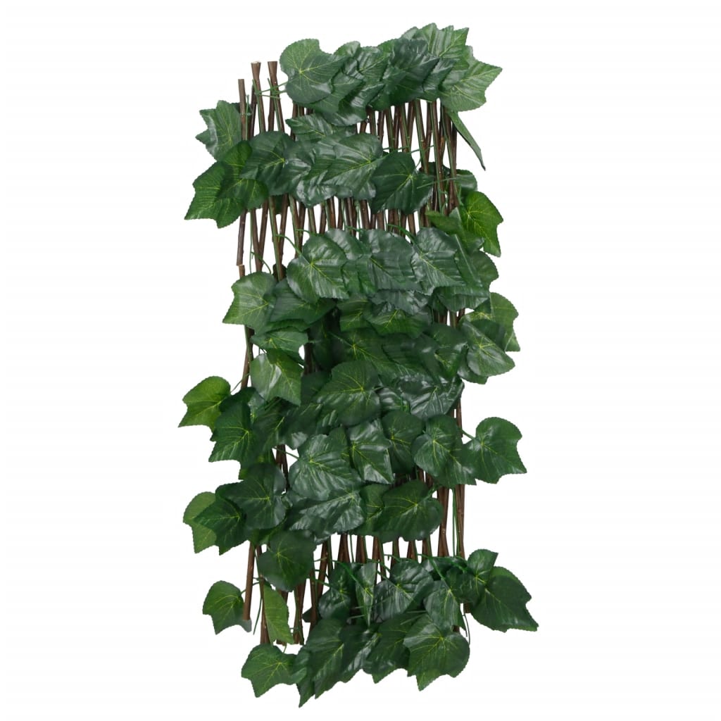 Kunstplant druivenblad op latwerk uittrekbaar 190x60 cm groen is nu te koop bij PeponiXL, paradijselijk wonen!