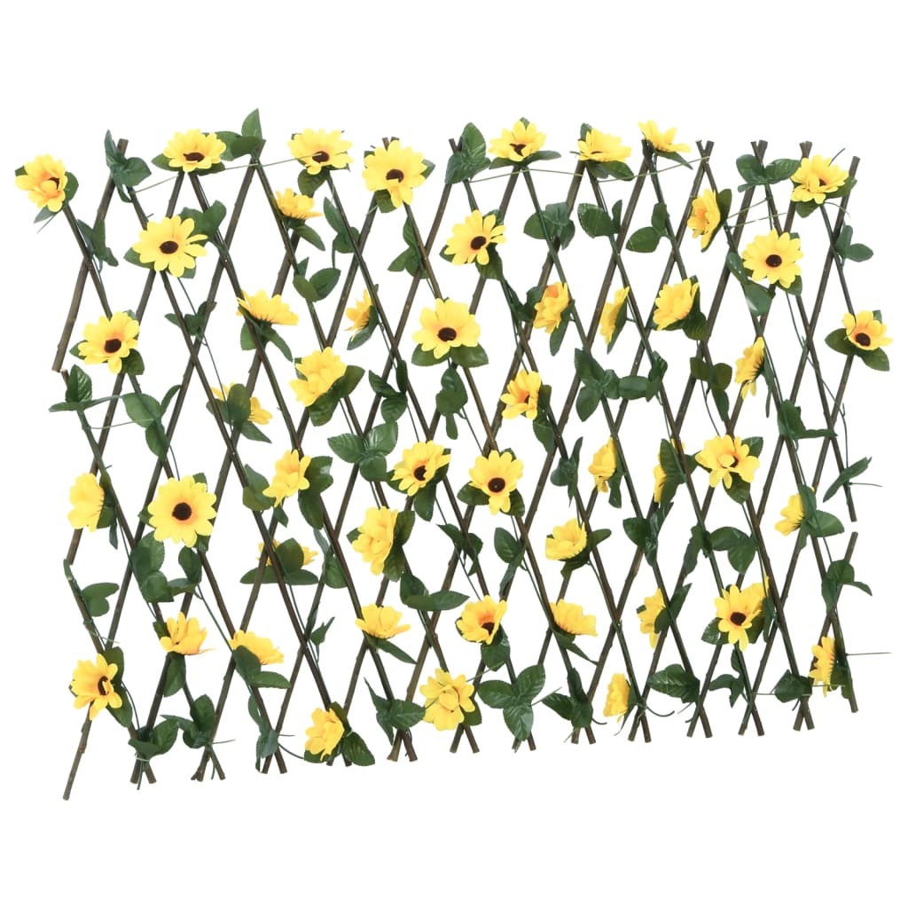 Kunstplant klimop op latwerk 5 st uittrekbaar 180x60 cm geel is nu te koop bij PeponiXL, paradijselijk wonen!