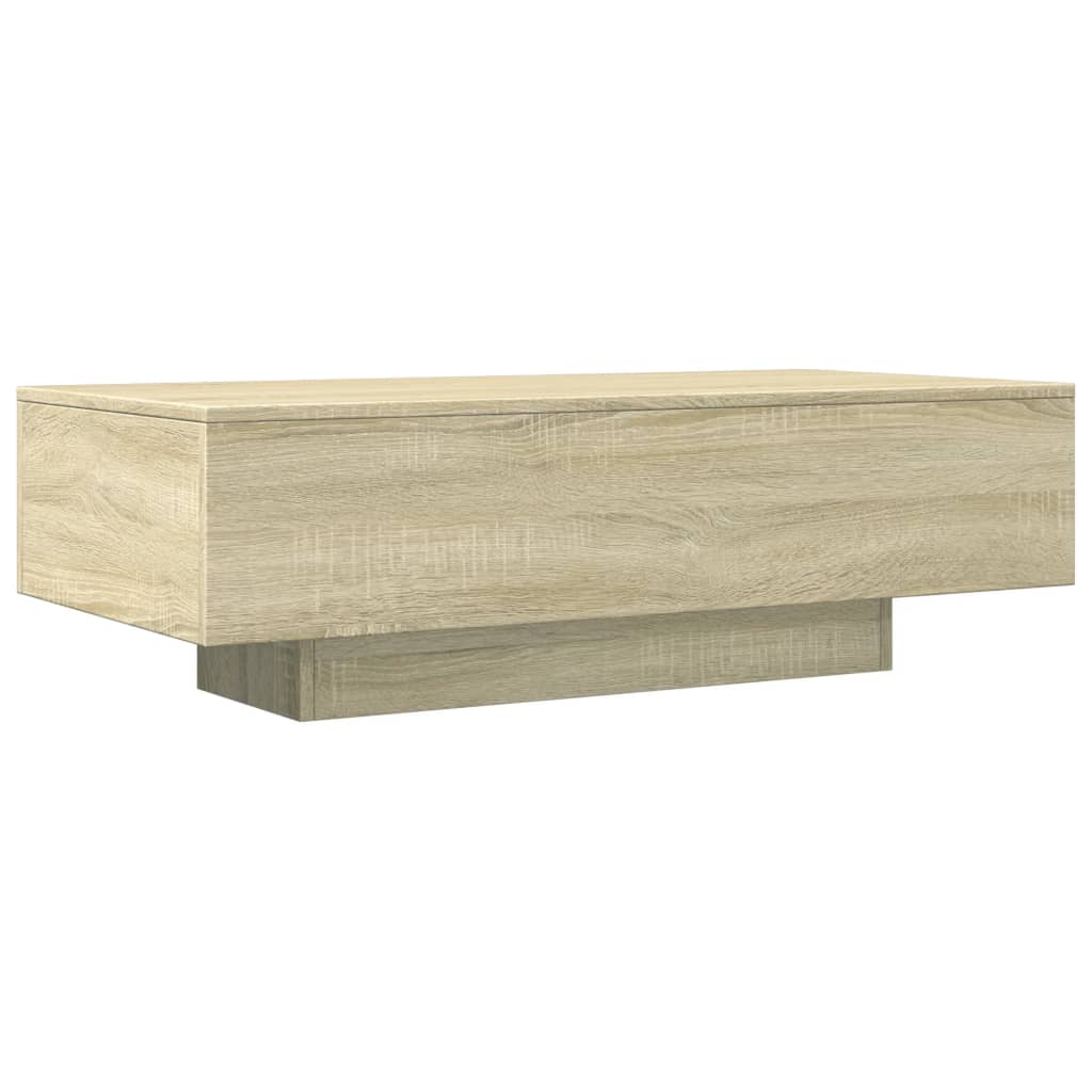 Salontafel 100x49,5x31 cm bewerkt hout sonoma eikenkleurig is nu te koop bij PeponiXL, paradijselijk wonen!