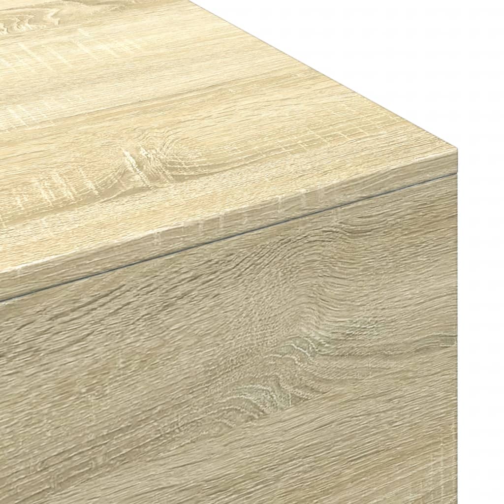 Salontafel 100x49,5x31 cm bewerkt hout sonoma eikenkleurig is nu te koop bij PeponiXL, paradijselijk wonen!