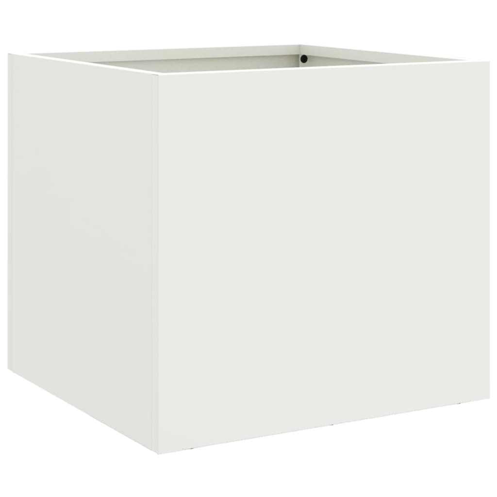 Plantenbak 32x30x29 cm staal wit is nu te koop bij PeponiXL, paradijselijk wonen!