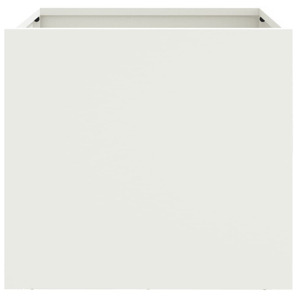 Plantenbak 32x30x29 cm staal wit is nu te koop bij PeponiXL, paradijselijk wonen!