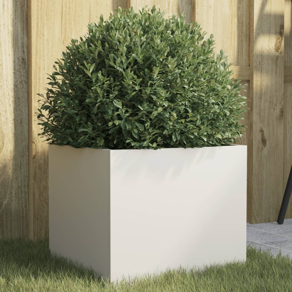 Plantenbak 32x30x29 cm staal wit is nu te koop bij PeponiXL, paradijselijk wonen!