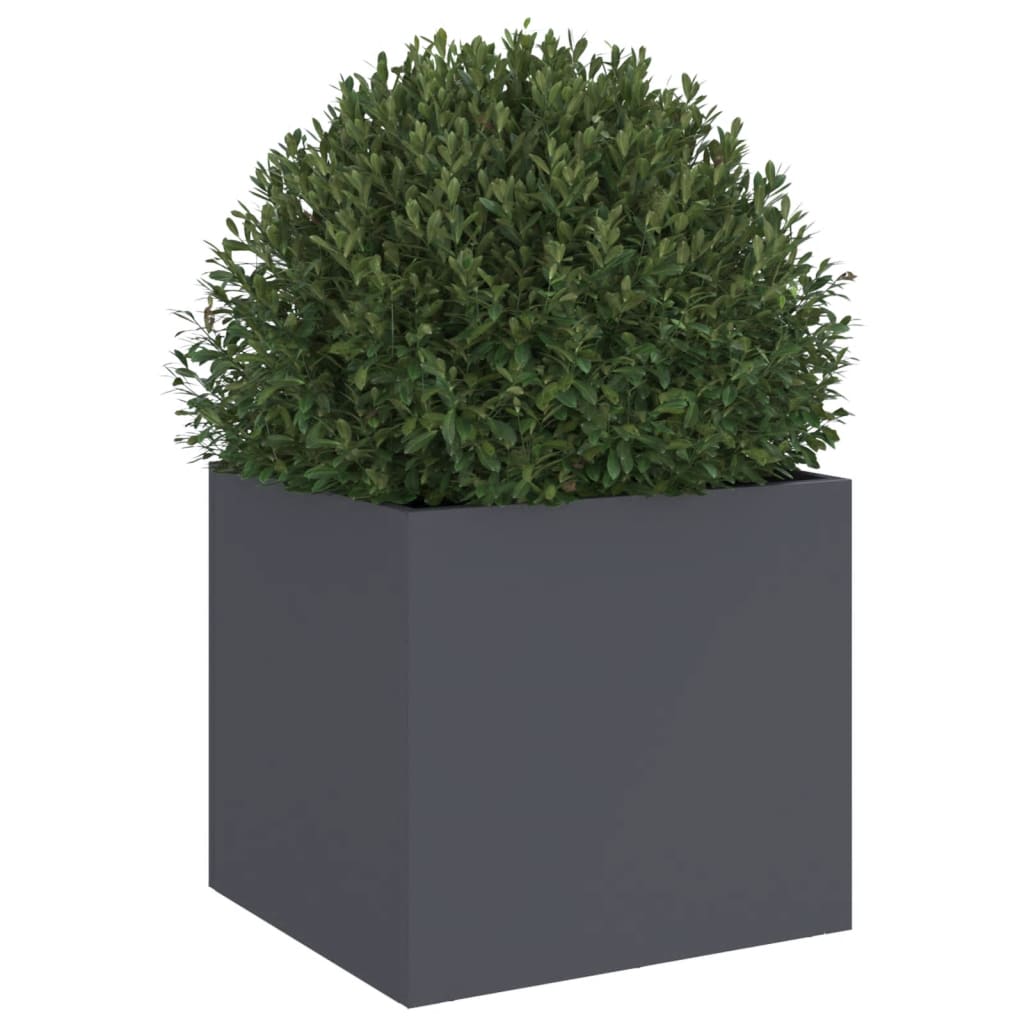 Plantenbak 32x30x29 cm staal antracietkleurig is nu te koop bij PeponiXL, paradijselijk wonen!