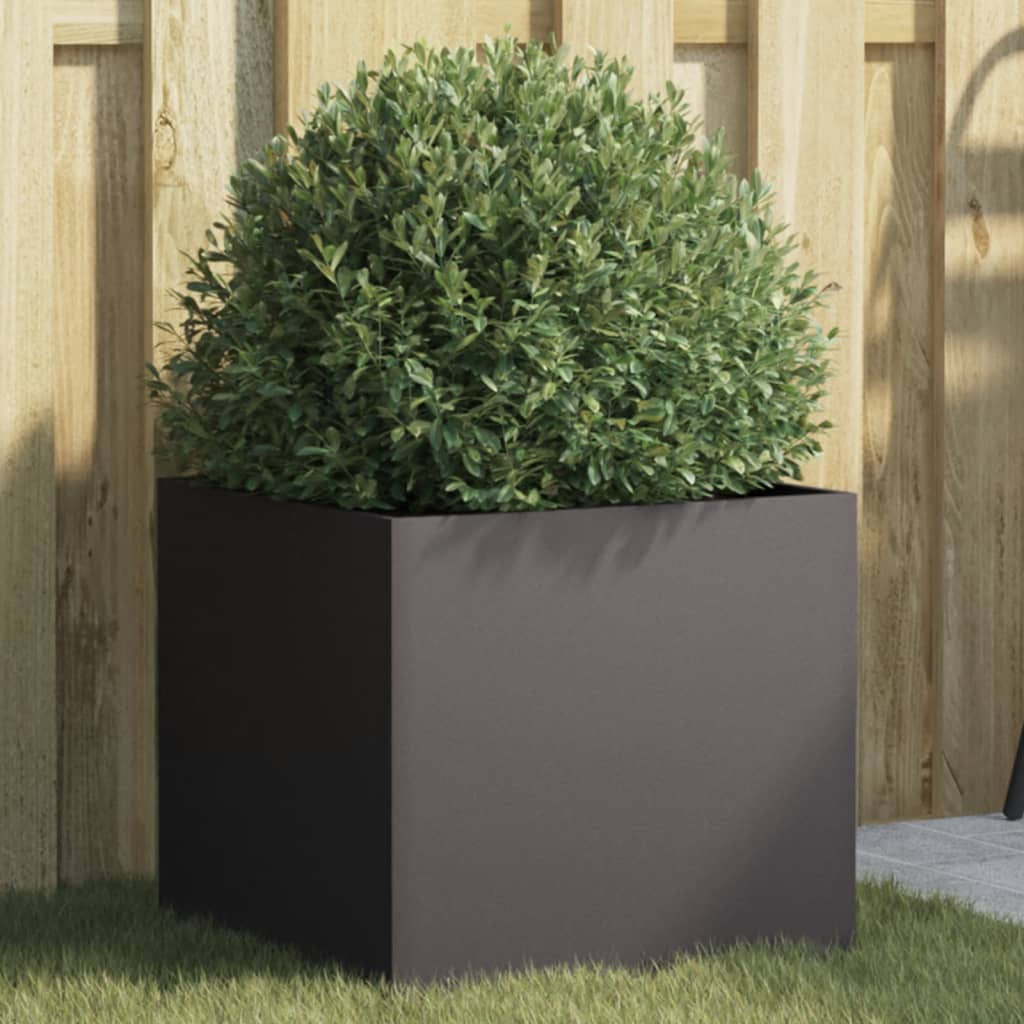 Plantenbak 42x40x39 cm staal zwart is nu te koop bij PeponiXL, paradijselijk wonen!