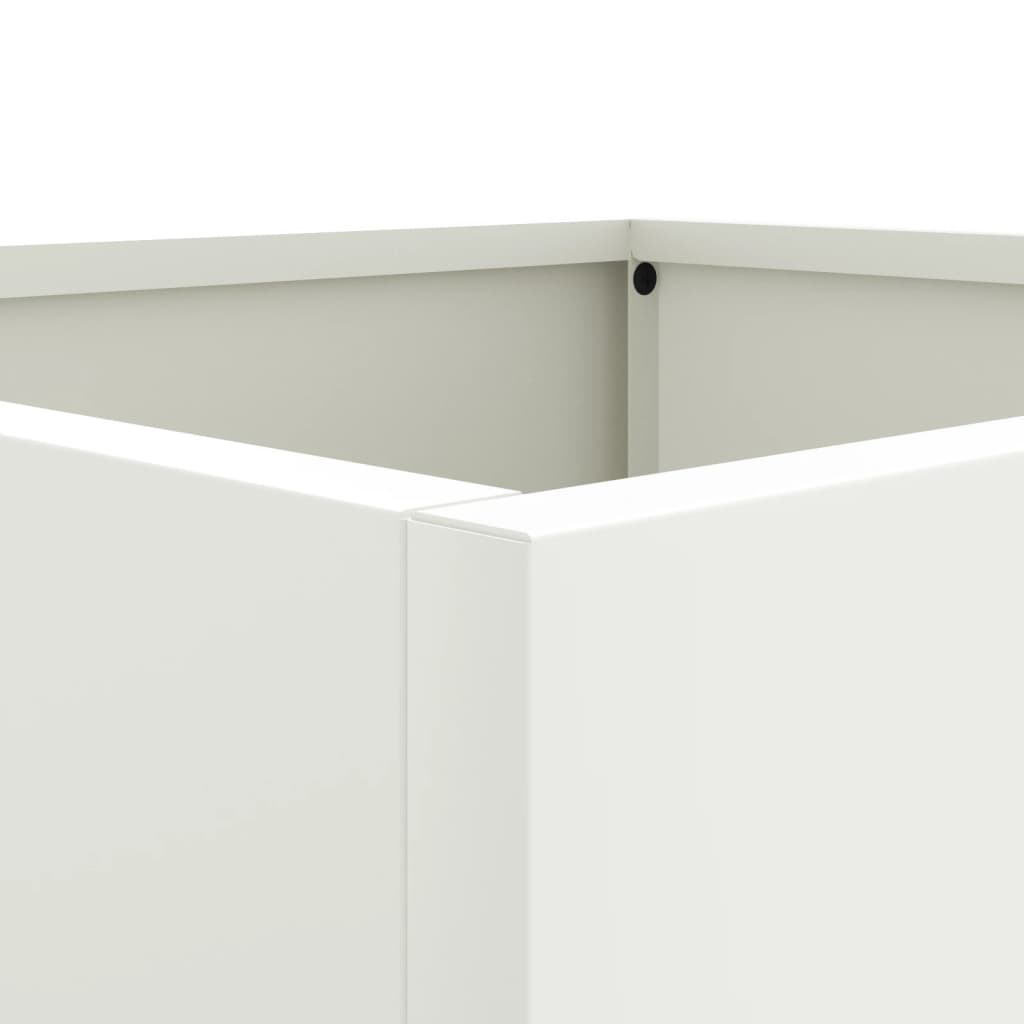 Plantenbak 42x40x39 cm staal wit is nu te koop bij PeponiXL, paradijselijk wonen!