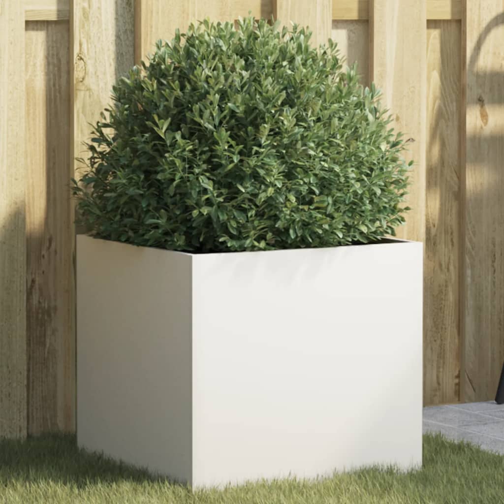 Plantenbak 42x40x39 cm staal wit is nu te koop bij PeponiXL, paradijselijk wonen!