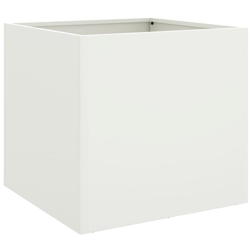 Plantenbak 49x47x46 cm staal wit is nu te koop bij PeponiXL, paradijselijk wonen!