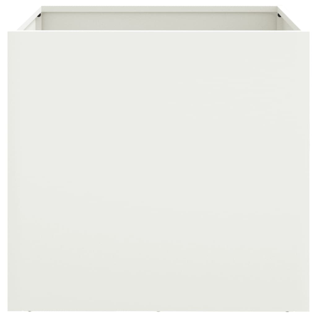 Plantenbak 49x47x46 cm staal wit is nu te koop bij PeponiXL, paradijselijk wonen!
