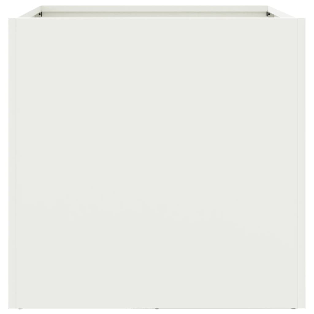 Plantenbak 49x47x46 cm staal wit is nu te koop bij PeponiXL, paradijselijk wonen!