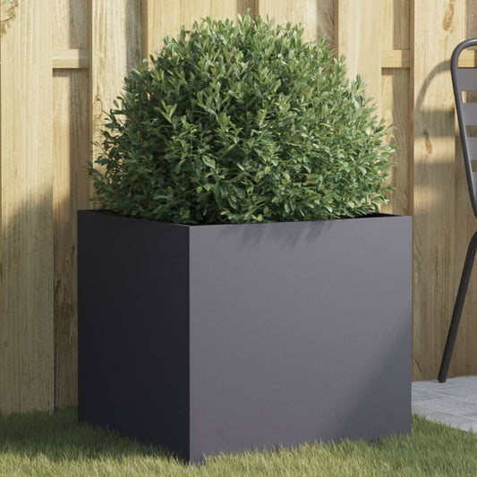 Plantenbak 49x47x46 cm staal antracietkleurig is nu te koop bij PeponiXL, paradijselijk wonen!