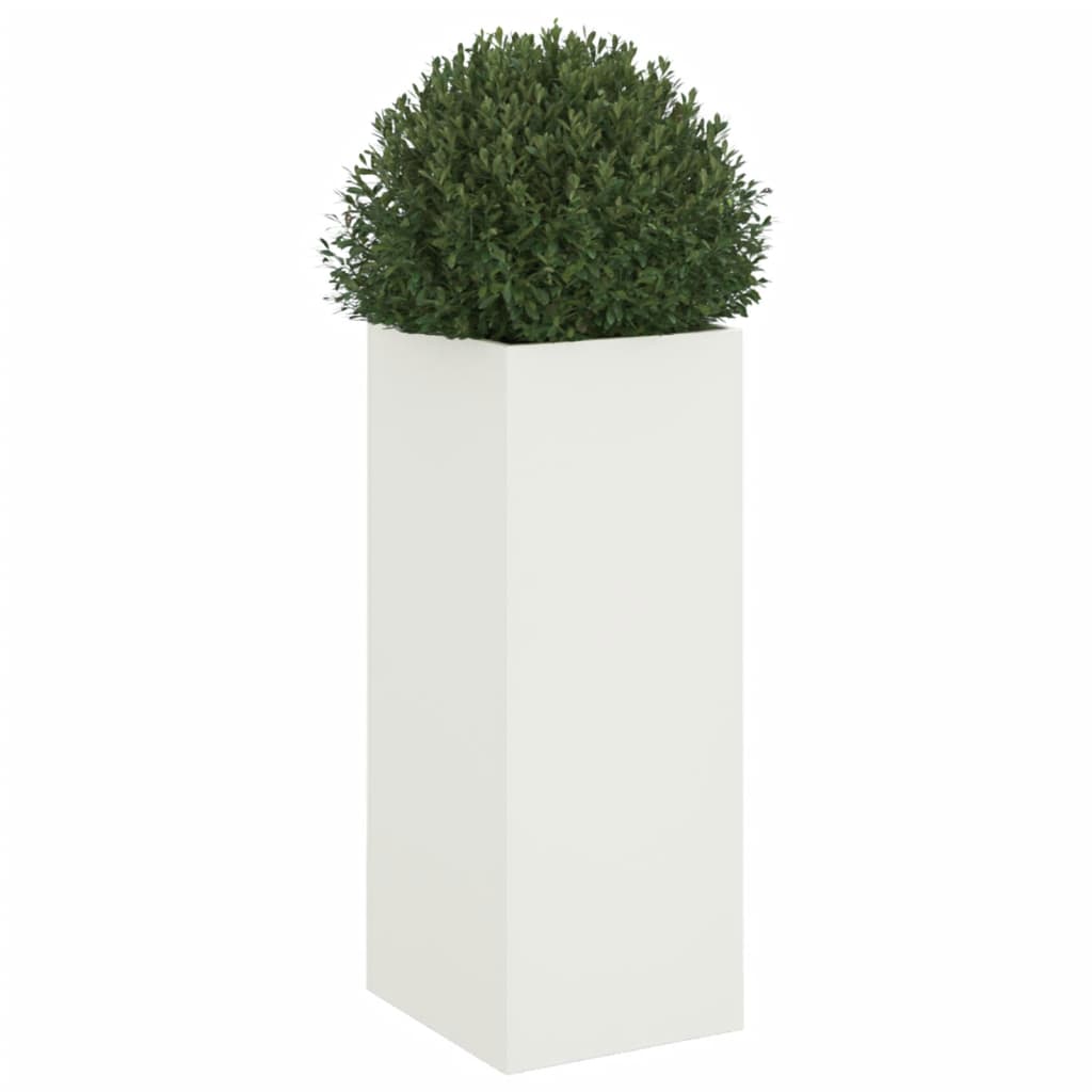 Plantenbak 32x29x75 cm staal wit is nu te koop bij PeponiXL, paradijselijk wonen!