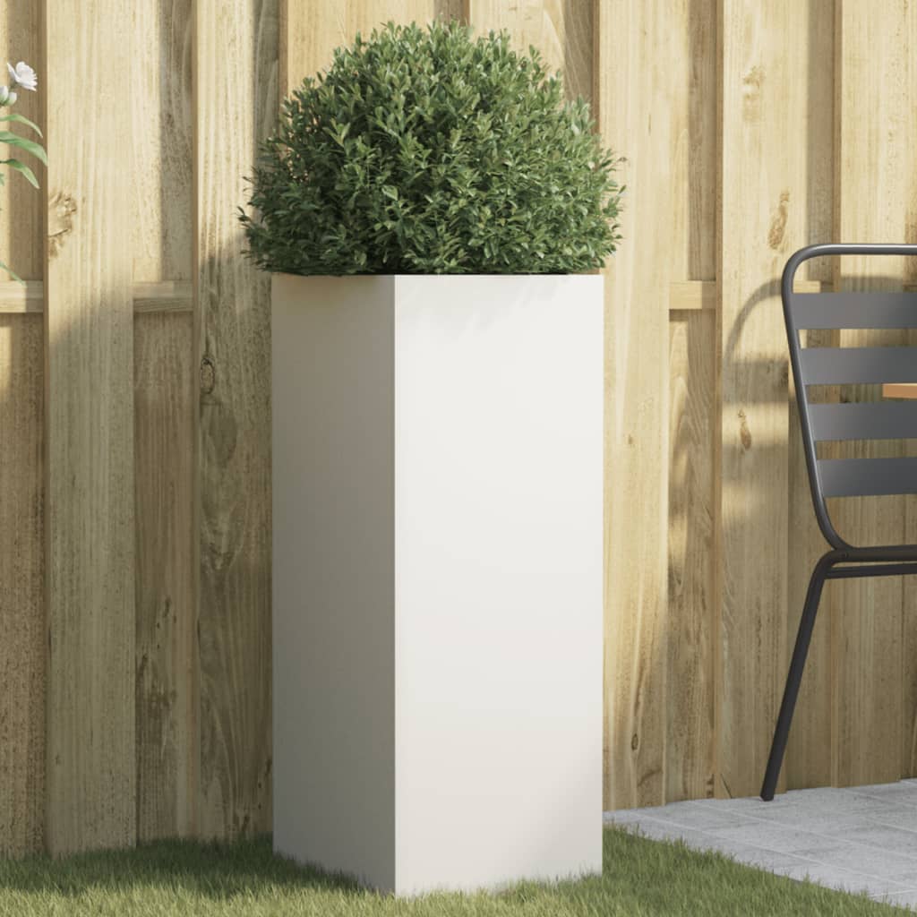 Plantenbak 32x29x75 cm staal wit is nu te koop bij PeponiXL, paradijselijk wonen!