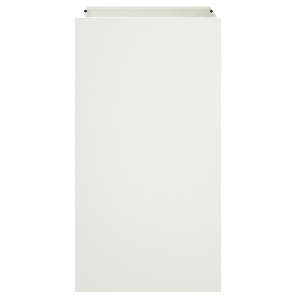Plantenbak 42x38x75 cm staal wit is nu te koop bij PeponiXL, paradijselijk wonen!