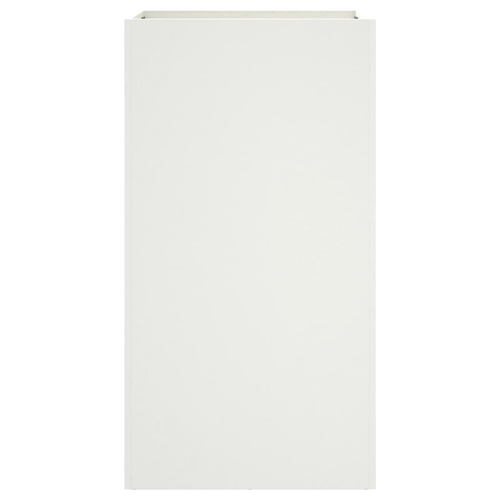 Plantenbak 42x38x75 cm staal wit is nu te koop bij PeponiXL, paradijselijk wonen!