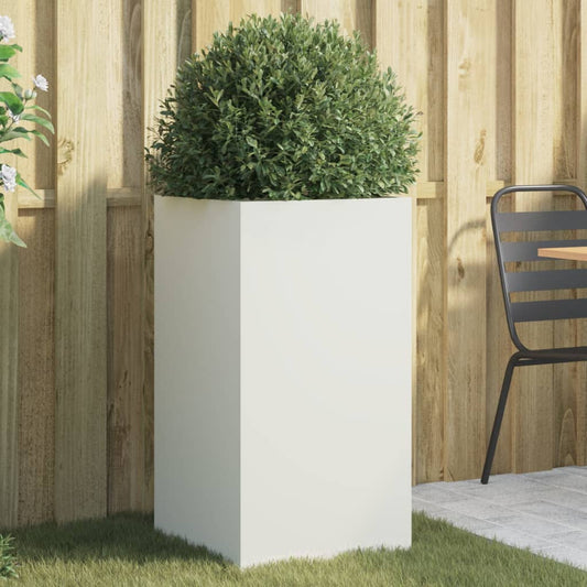 Plantenbak 42x38x75 cm staal wit is nu te koop bij PeponiXL, paradijselijk wonen!