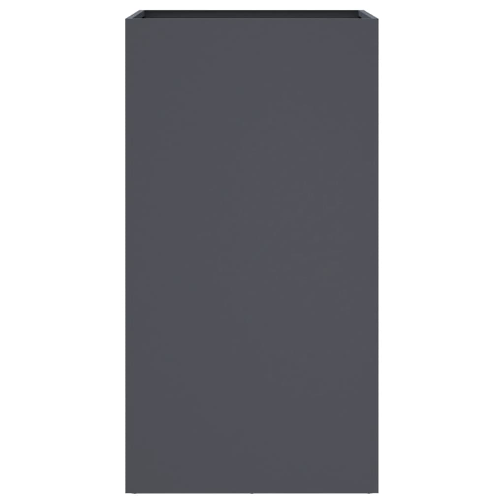 Plantenbak 42x38x75 cm staal antracietkleurig is nu te koop bij PeponiXL, paradijselijk wonen!