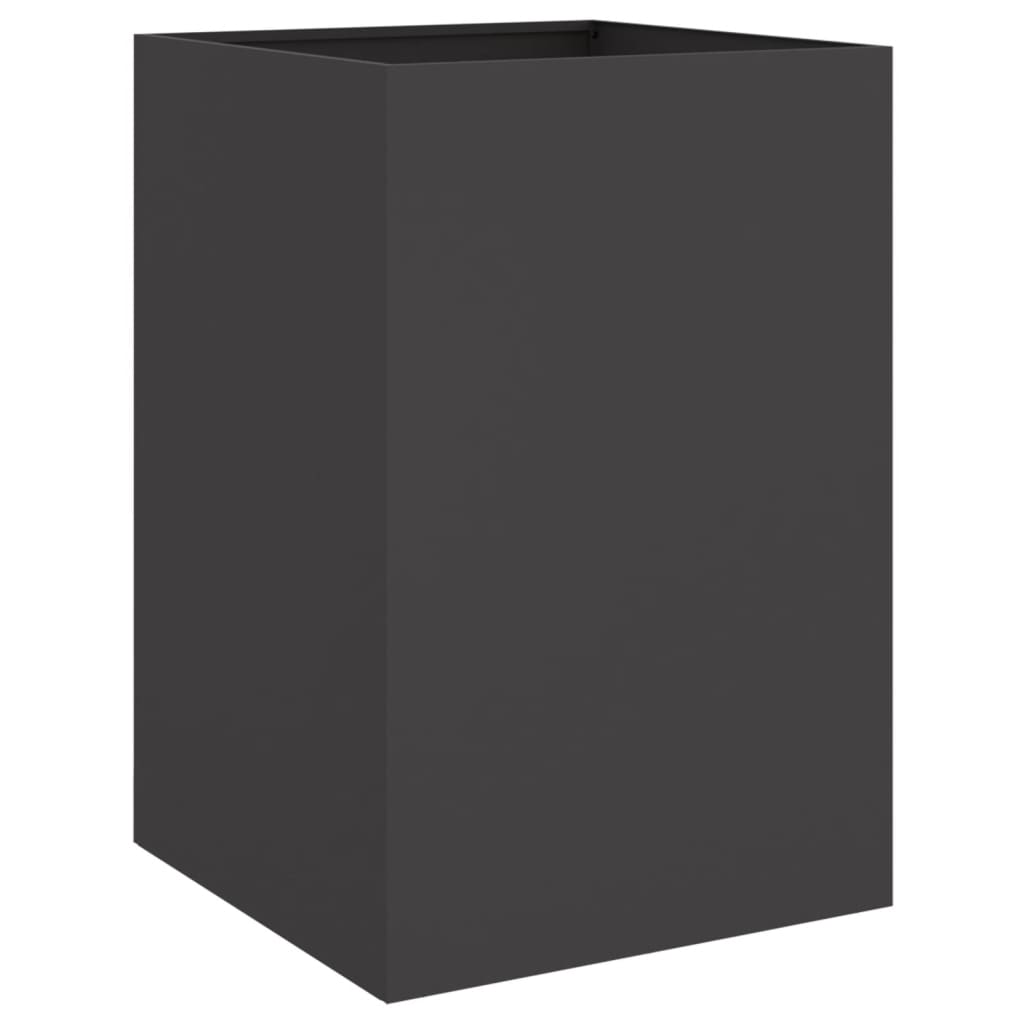 Plantenbak 52x48x75 cm staal zwart is nu te koop bij PeponiXL, paradijselijk wonen!