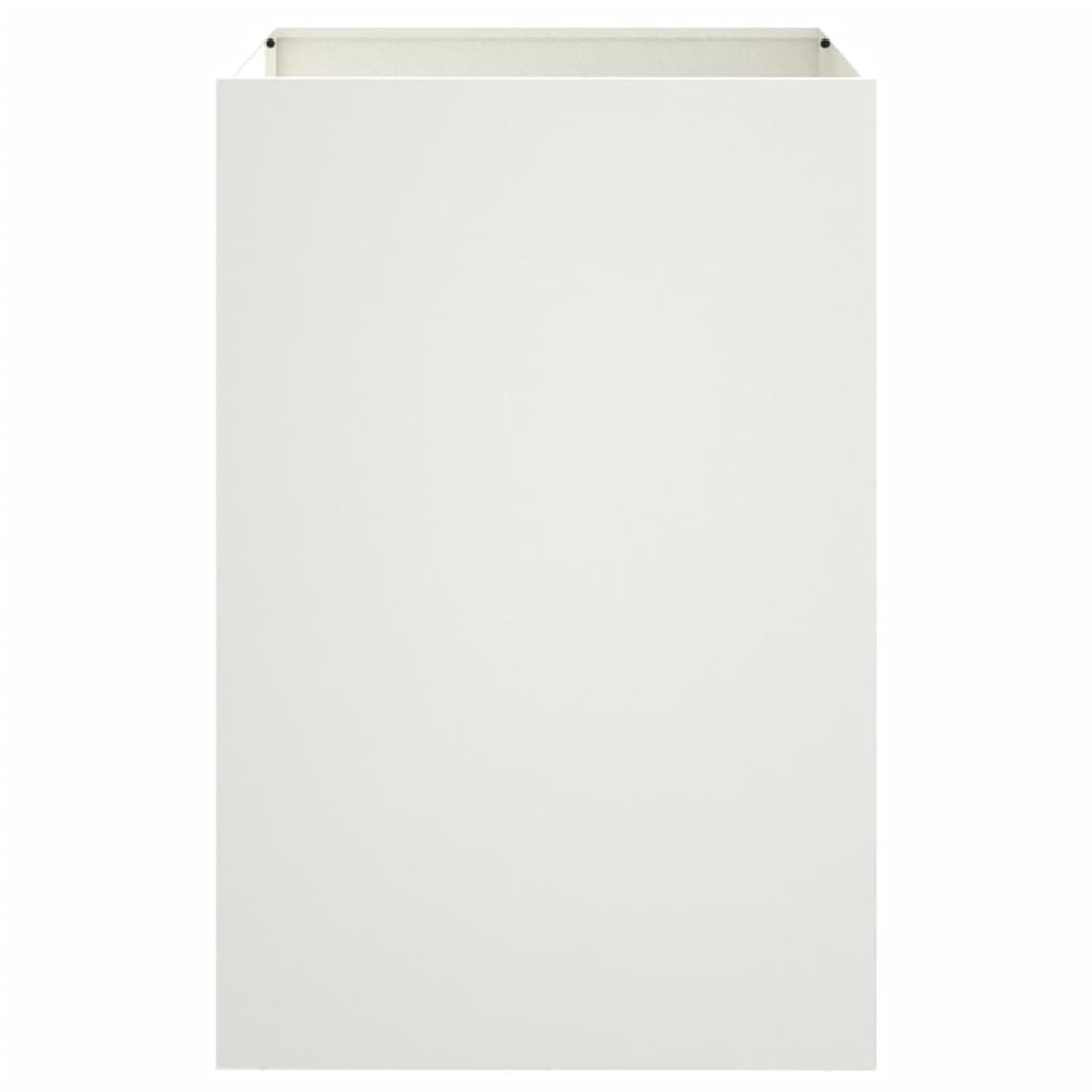 Plantenbak 52x48x75 cm staal wit is nu te koop bij PeponiXL, paradijselijk wonen!
