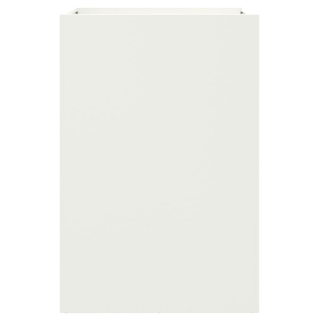 Plantenbak 52x48x75 cm staal wit is nu te koop bij PeponiXL, paradijselijk wonen!