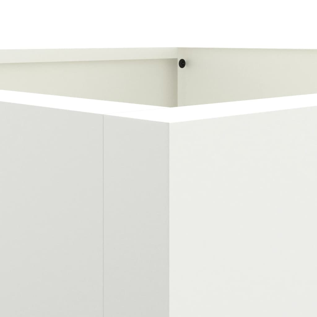 Plantenbak 52x48x75 cm staal wit is nu te koop bij PeponiXL, paradijselijk wonen!