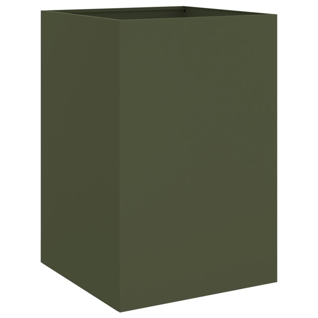 Plantenbak 52x48x75 cm staal olijfgroen is nu te koop bij PeponiXL, paradijselijk wonen!