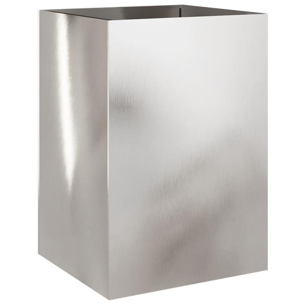 Plantenbak 52x48x75 cm roestvrij staal zilverkleurig