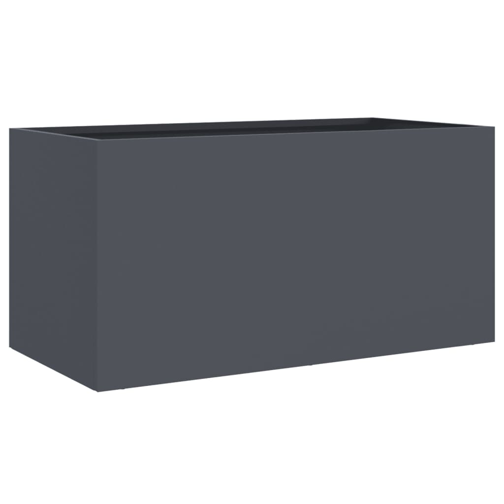 Plantenbak 62x30x29 cm staal antracietkleurig is nu te koop bij PeponiXL, paradijselijk wonen!
