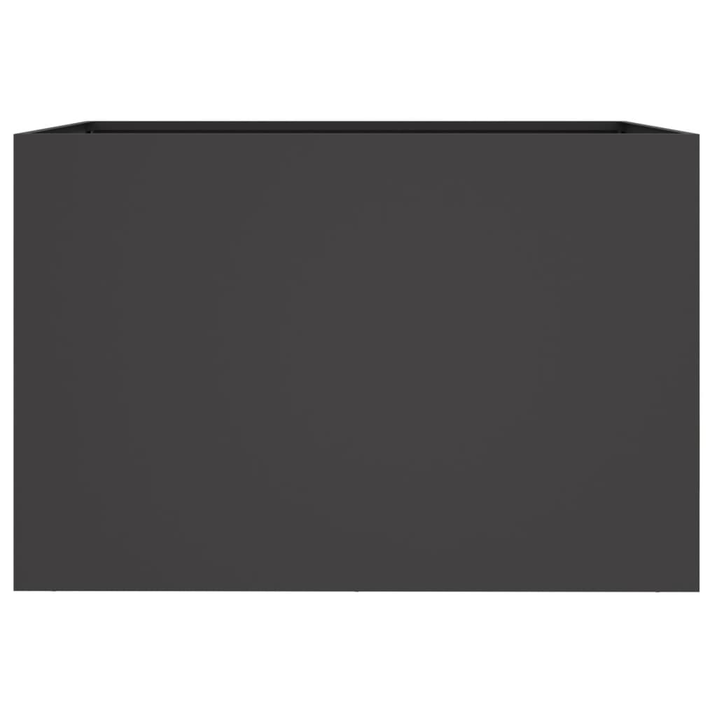 Plantenbak 62x40x39 cm staal zwart is nu te koop bij PeponiXL, paradijselijk wonen!