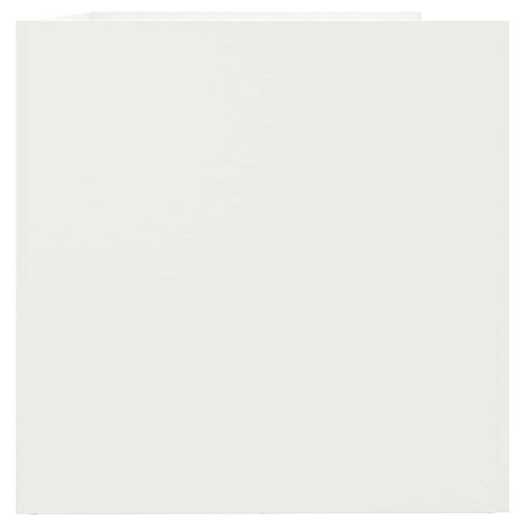 Plantenbak 62x40x39 cm staal wit is nu te koop bij PeponiXL, paradijselijk wonen!