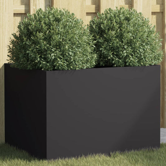 Plantenbak 62x47x46 cm staal zwart is nu te koop bij PeponiXL, paradijselijk wonen!