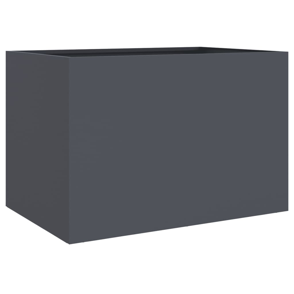Plantenbak 62x47x46 cm staal antracietkleurig is nu te koop bij PeponiXL, paradijselijk wonen!