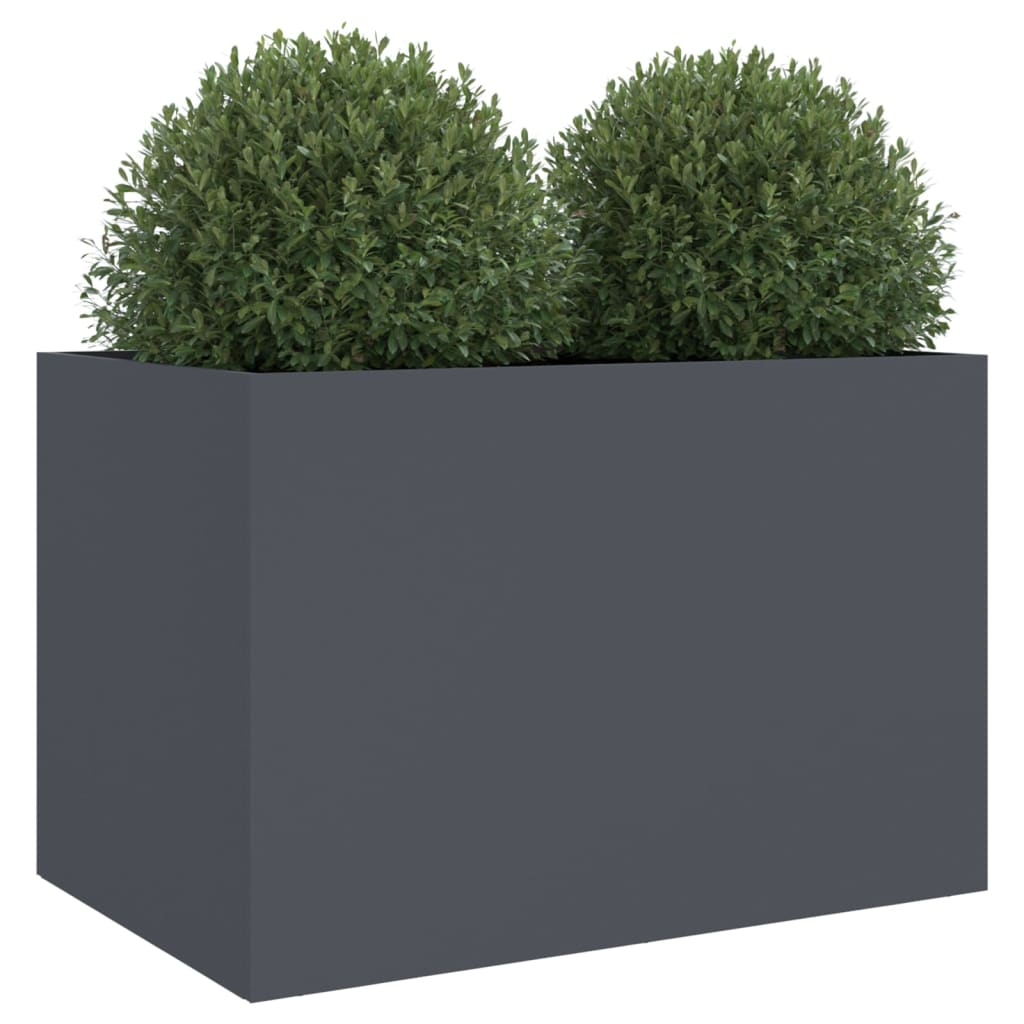 Plantenbak 62x47x46 cm staal antracietkleurig is nu te koop bij PeponiXL, paradijselijk wonen!
